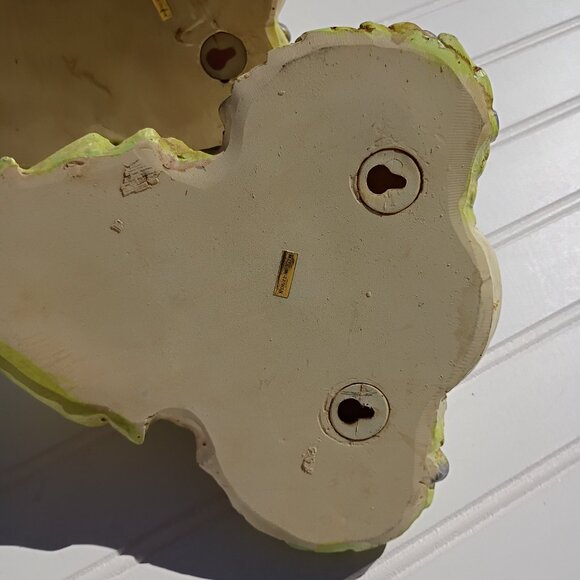 Vintage Pair of Elephant Brackets Drapery Sconce Corbels Chalkware MCM Wall Art - Picture 6 of 14